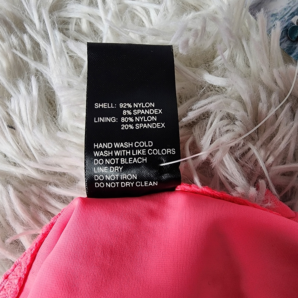Pink Twist Push-up Bandeau Matching Bikini Set - Picture 15 of 15